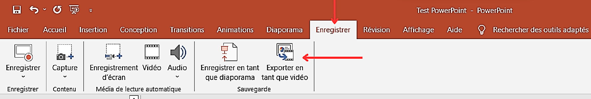 PowerPoint-Exportation